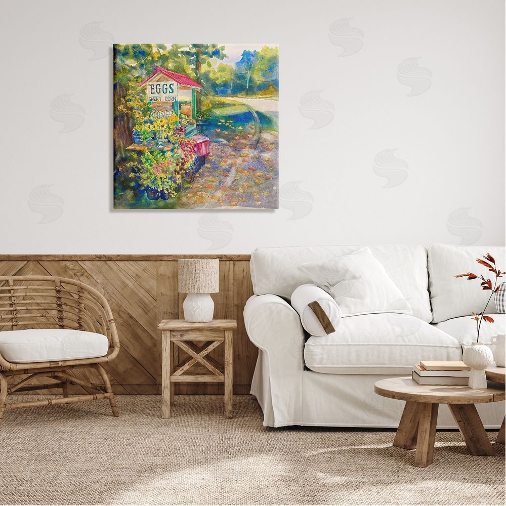 MB Cunningham Farm Stand Painting Canvas Wall Art in Room