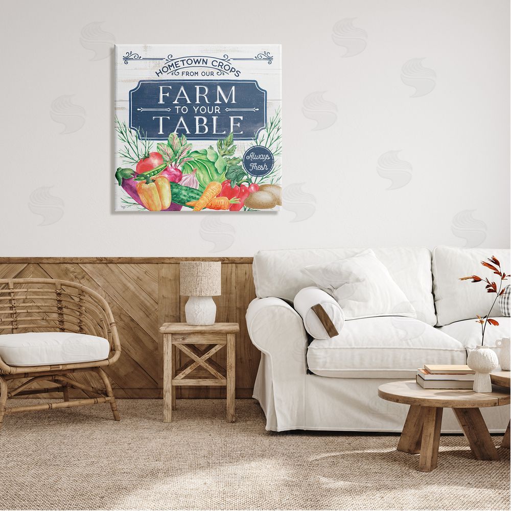 Mollie B. Farm To Table Crops Canvas Wall Art in Room