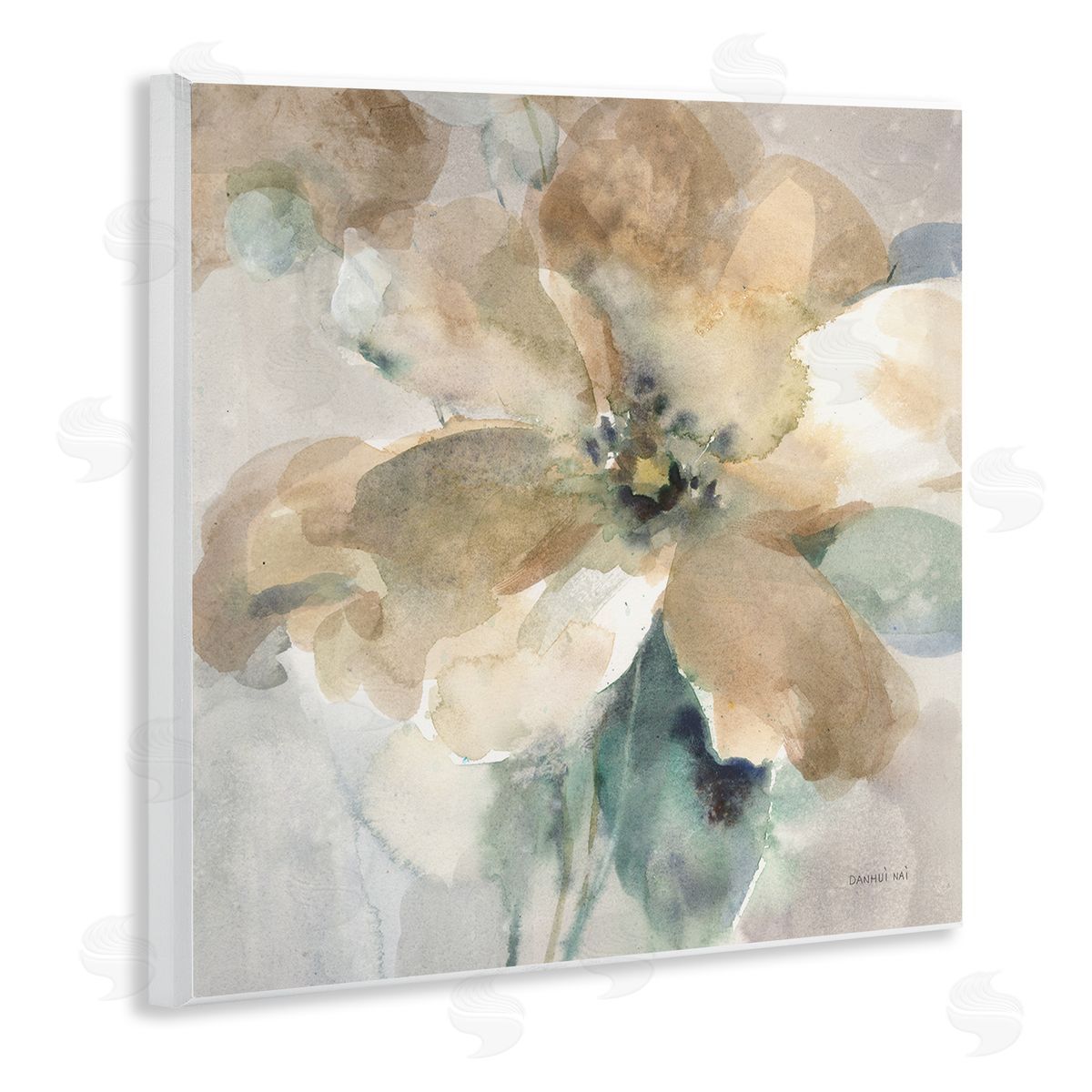 Danhui Nai Abstract Flower Petals Wooden Wall Plaque Art Print