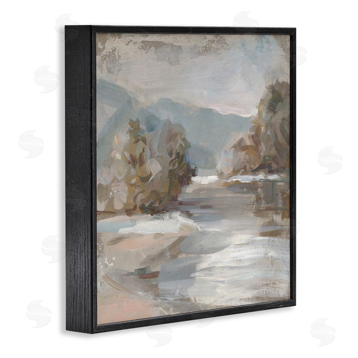 Danhui Nai Gentle Valley Landscape Black Framed Glicee Wall Art Print