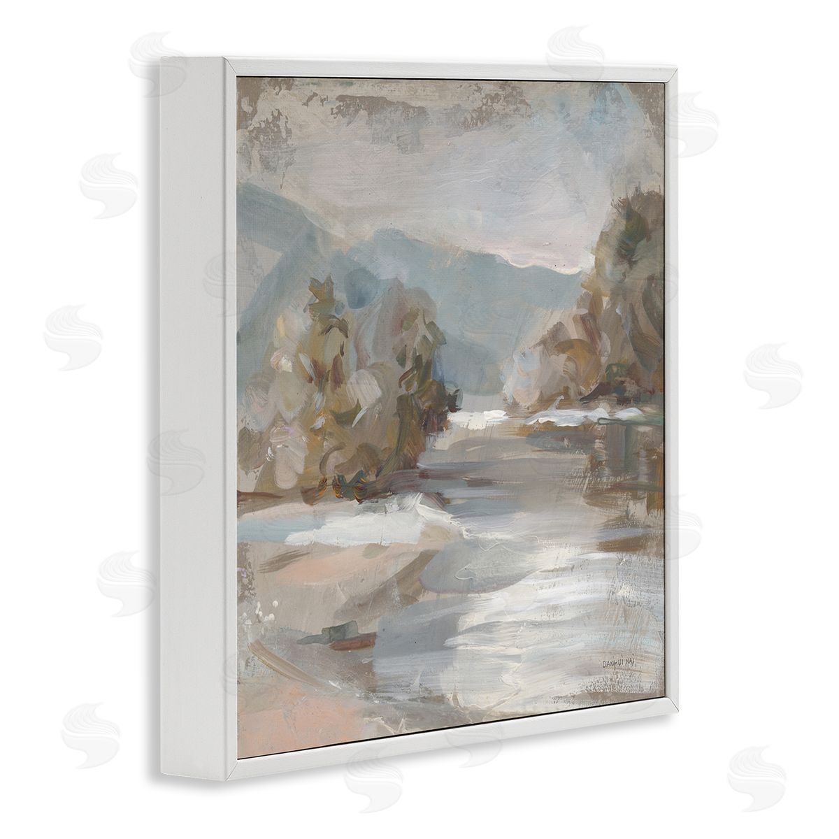 Danhui Nai Gentle Valley Landscape White Framed Glicee Wall Art Print