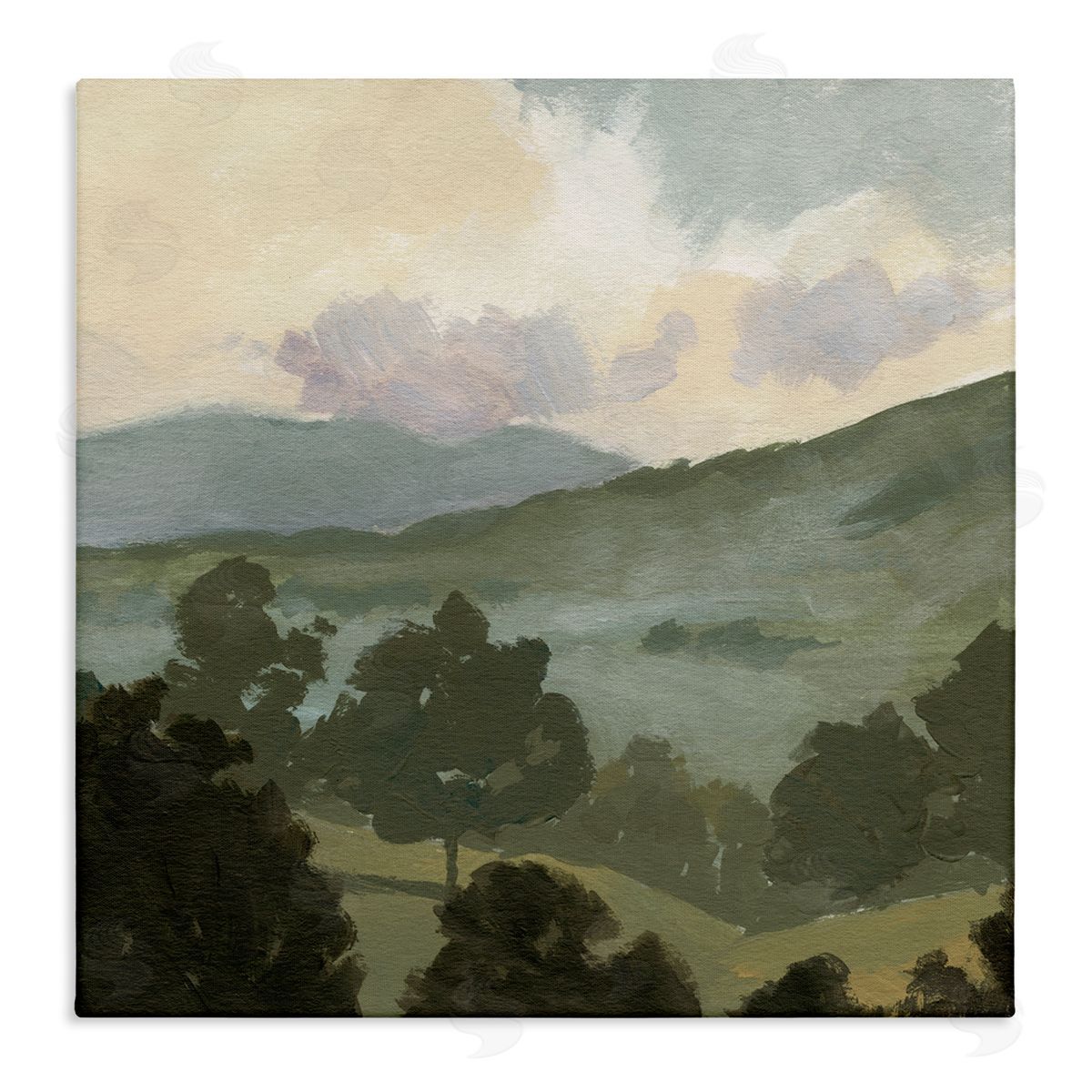 Victoria Barnes Country Landscape Sky Stretched Canvas Wall Art Print