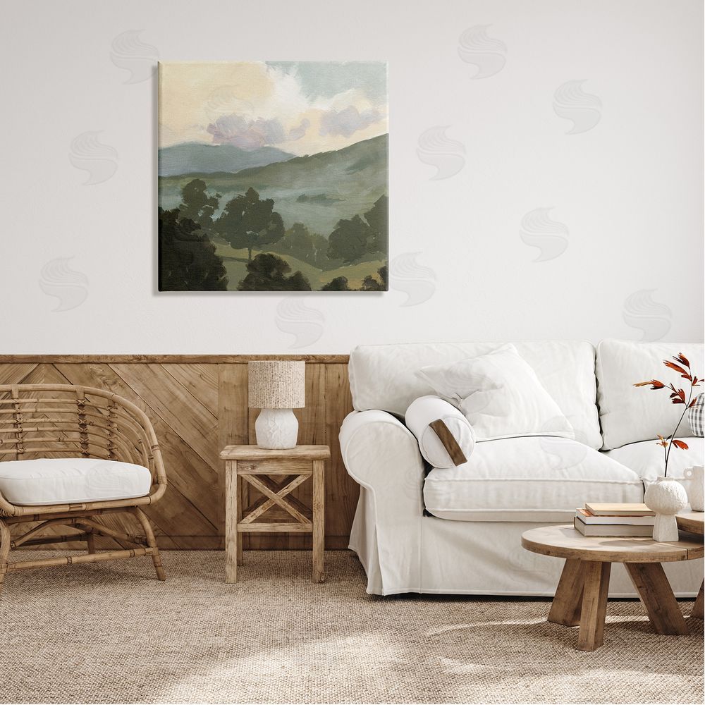 Victoria Barnes Country Landscape Sky Canvas Wall Art in Room