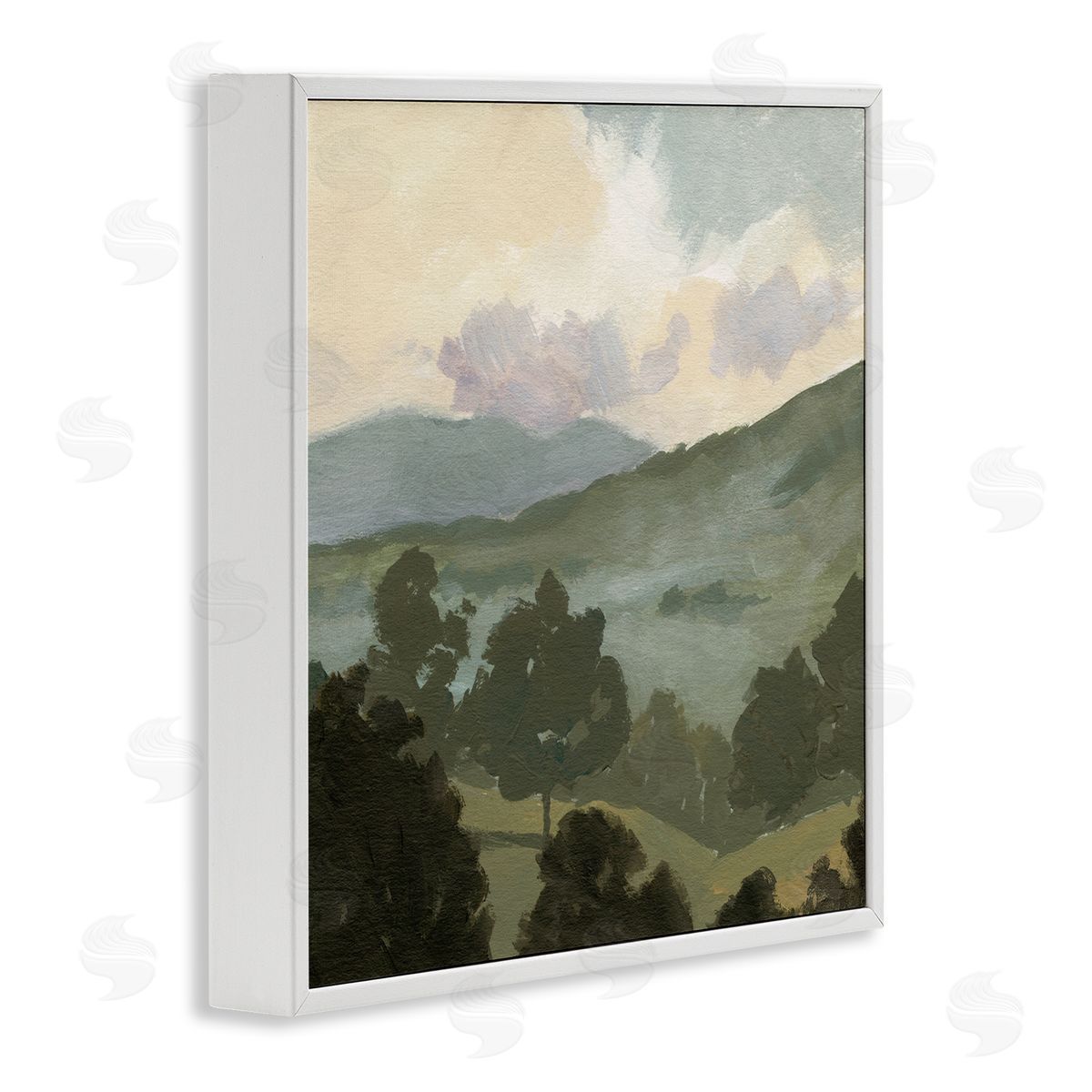 Victoria Barnes Country Landscape Sky White Framed Glicee Wall Art Print