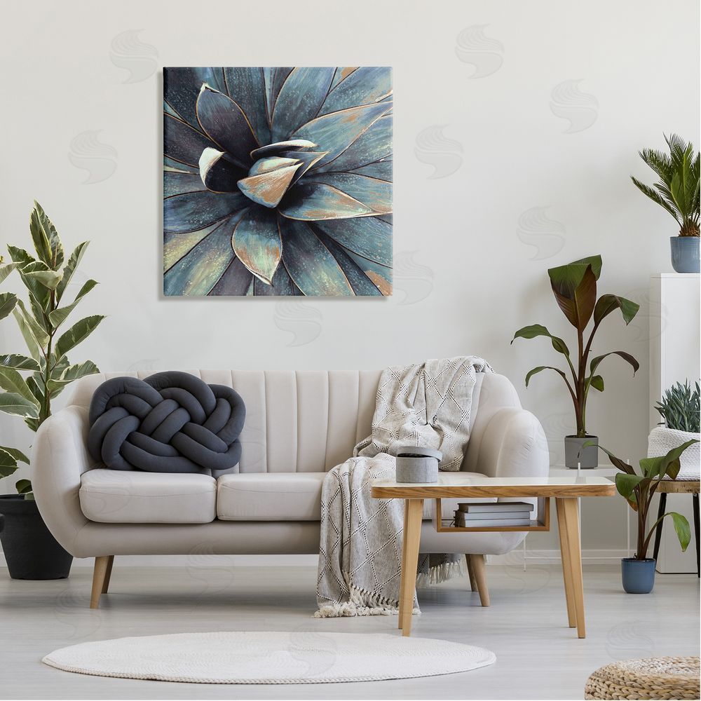Irena Orlov Modern Tropical Petals Canvas Wall Art in Room