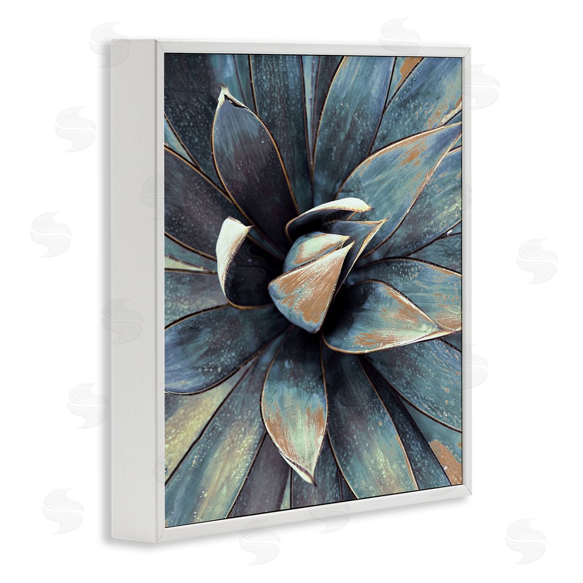 Irena Orlov Modern Tropical Petals White Framed Glicee Wall Art Print