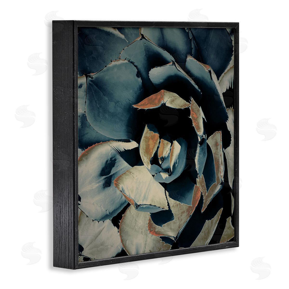 Irena Orlov Modern Succulent Leaves Black Framed Glicee Wall Art Print