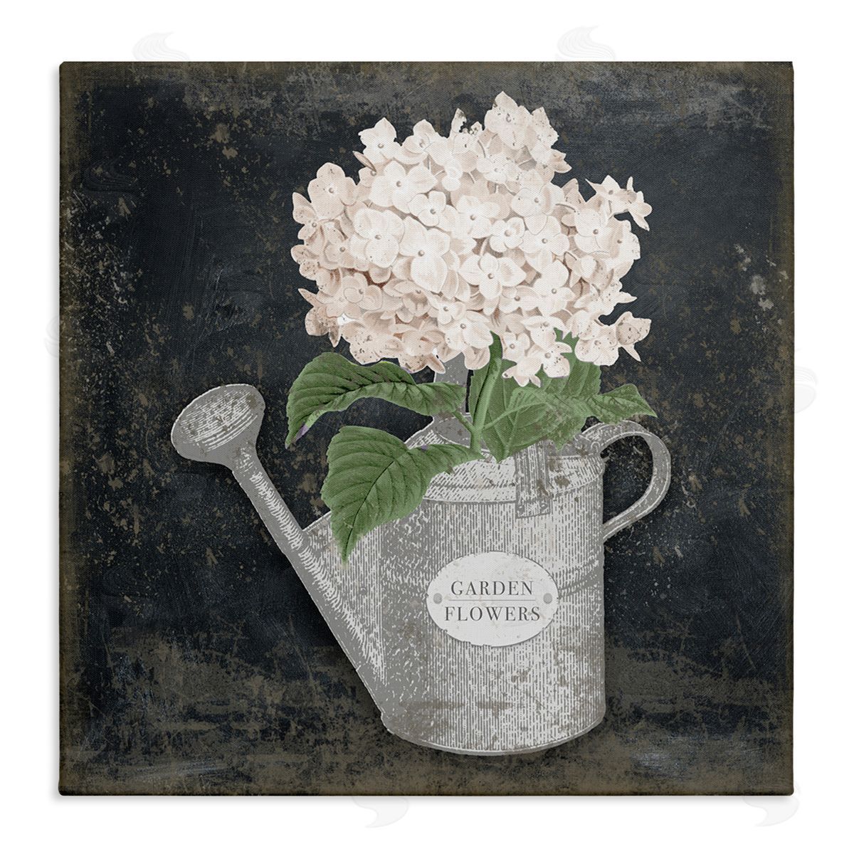 Corinne Haig Garden Flowers Can Stretched Canvas Wall Art Print