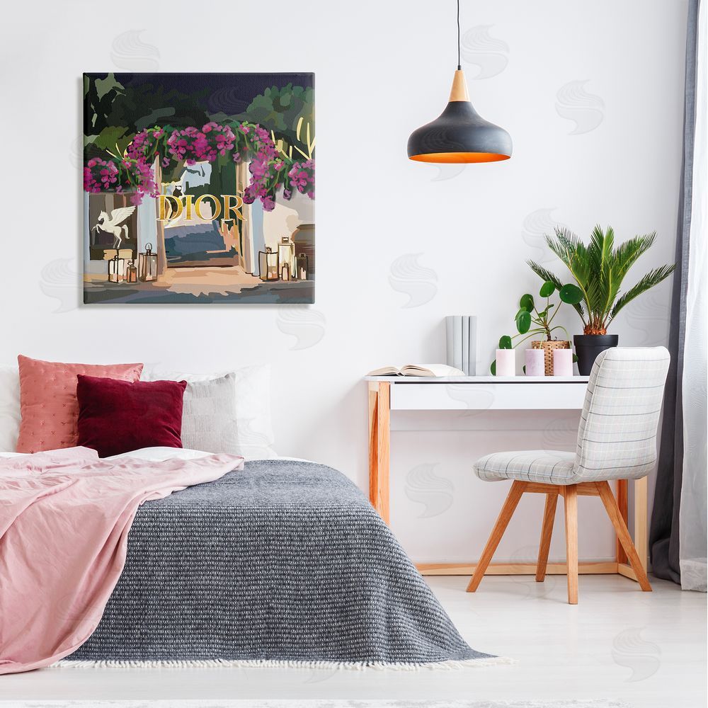 Amelia Noyes Fashion Shop Landscape Canvas Wall Art in Room