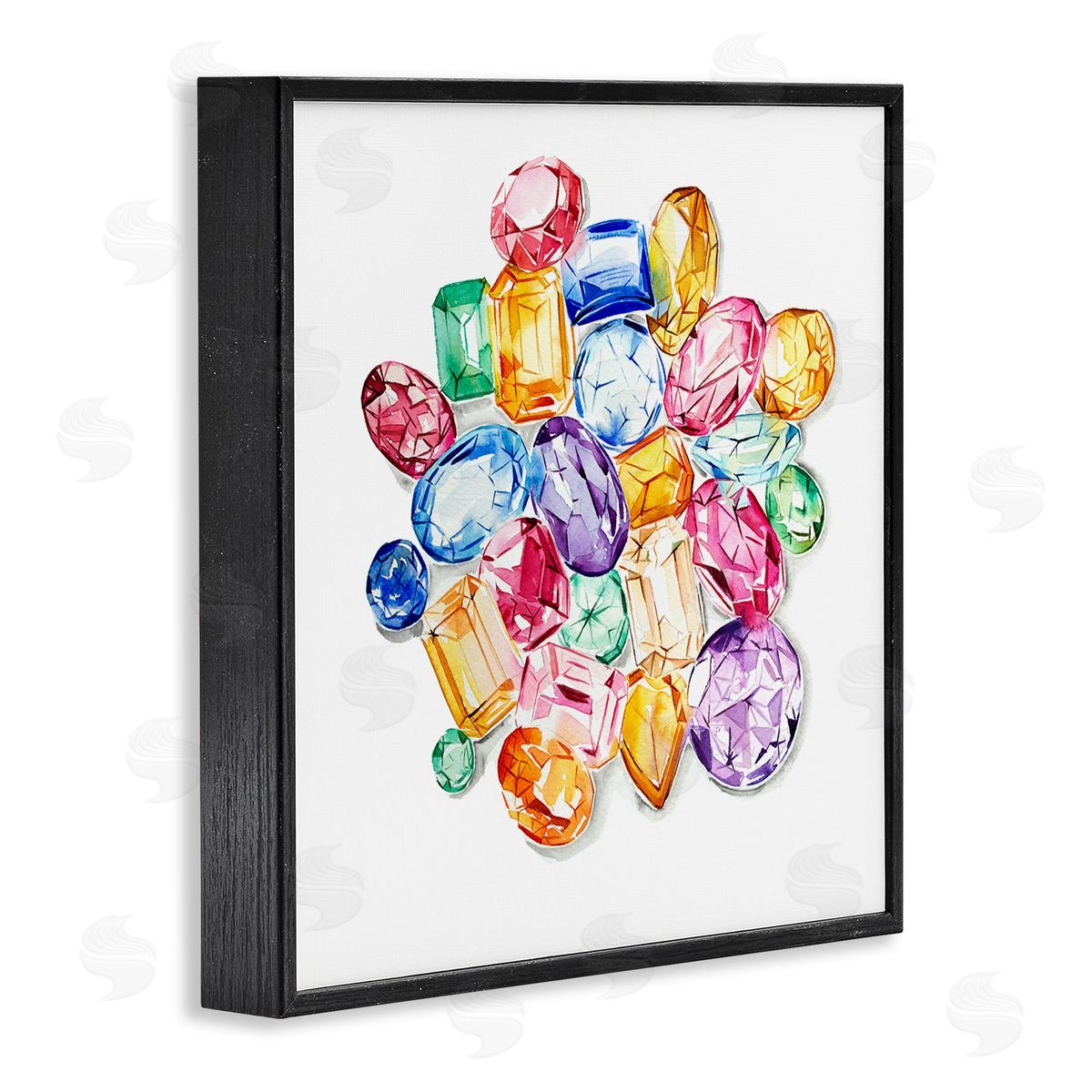 Enya Todd Luxury Fashion Gemstones Black Framed Glicee Wall Art Print