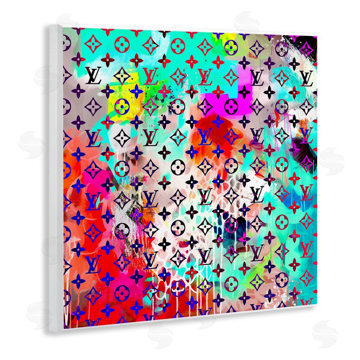 Ziwei Li Urban Glam Logo Pattern Wooden Wall Plaque Art Print
