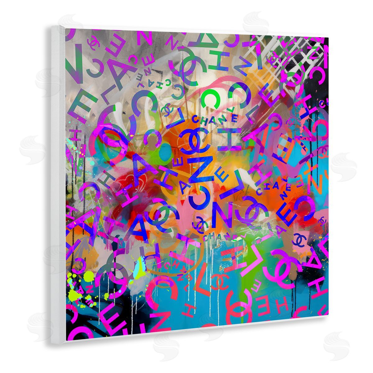 Ziwei Li Modern Glam Logos Wooden Wall Plaque Art Print