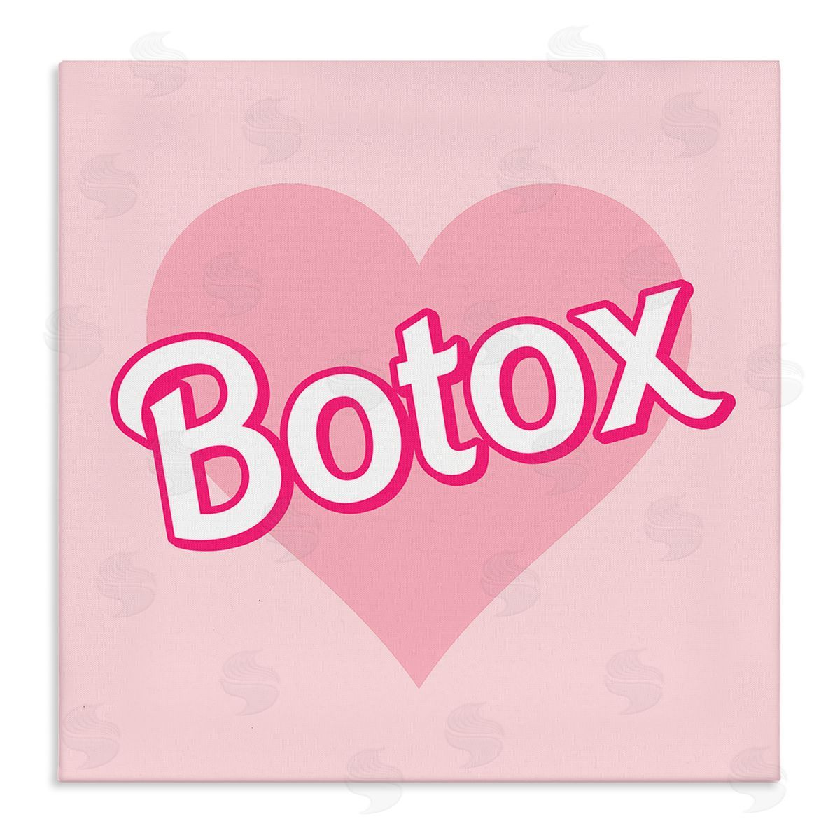 Pink Heart Botox Canvas Wall Art, Home Decor by Stupell Studio