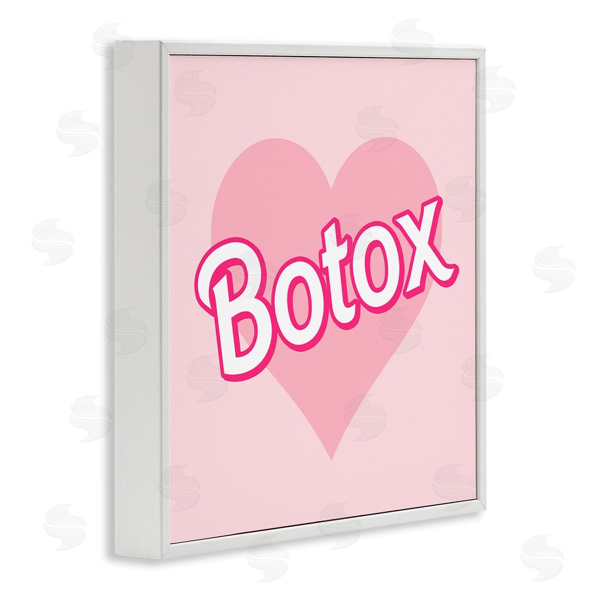 Pink Heart Botox White Frame Print Wall Art, Home Decor by Stupell Studio