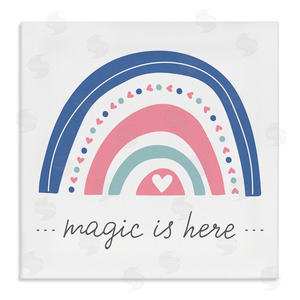 LSR Design Studio Magic is Here Rainbow Stretched Canvas Wall Art Print