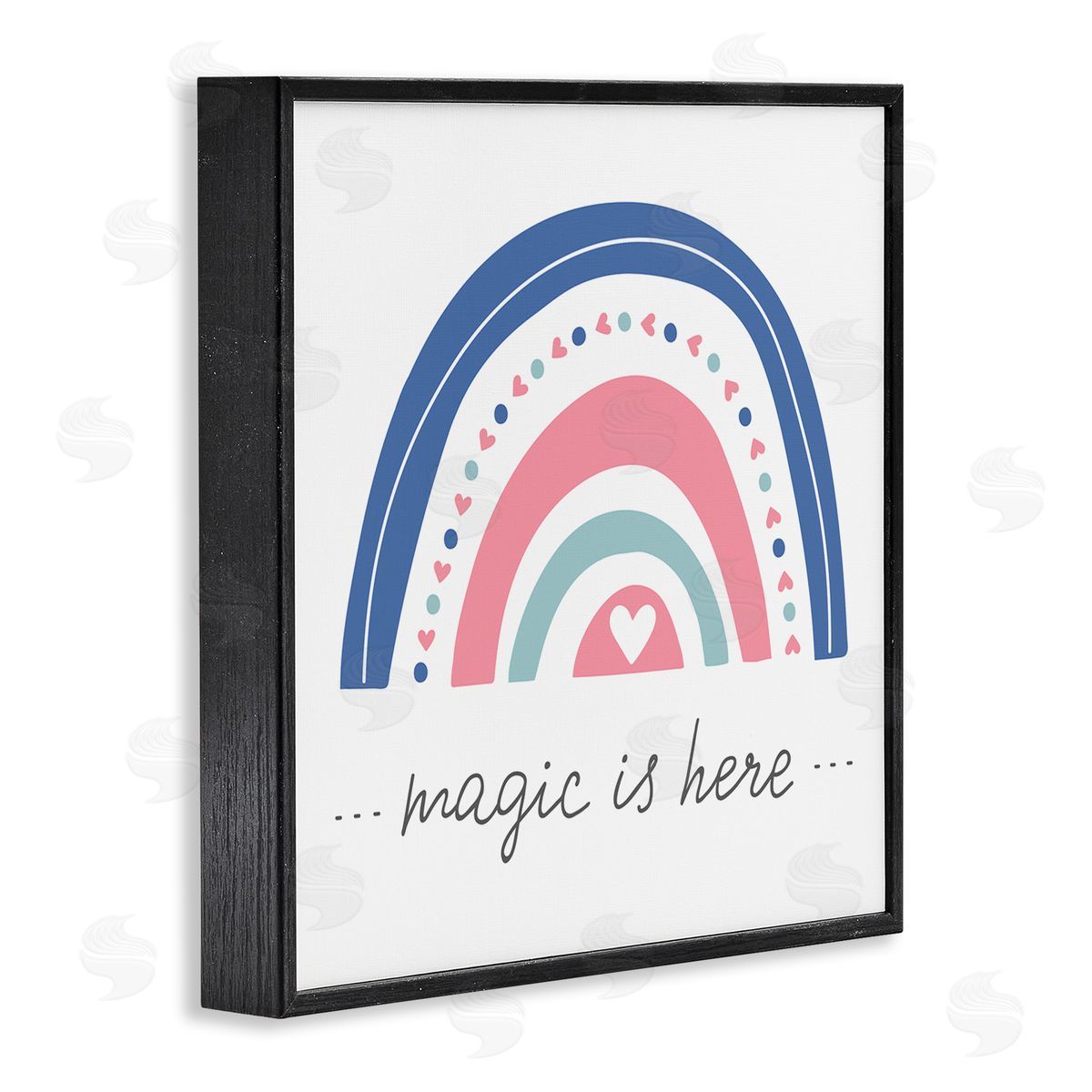 LSR Design Studio Magic is Here Rainbow Black Framed Glicee Wall Art Print