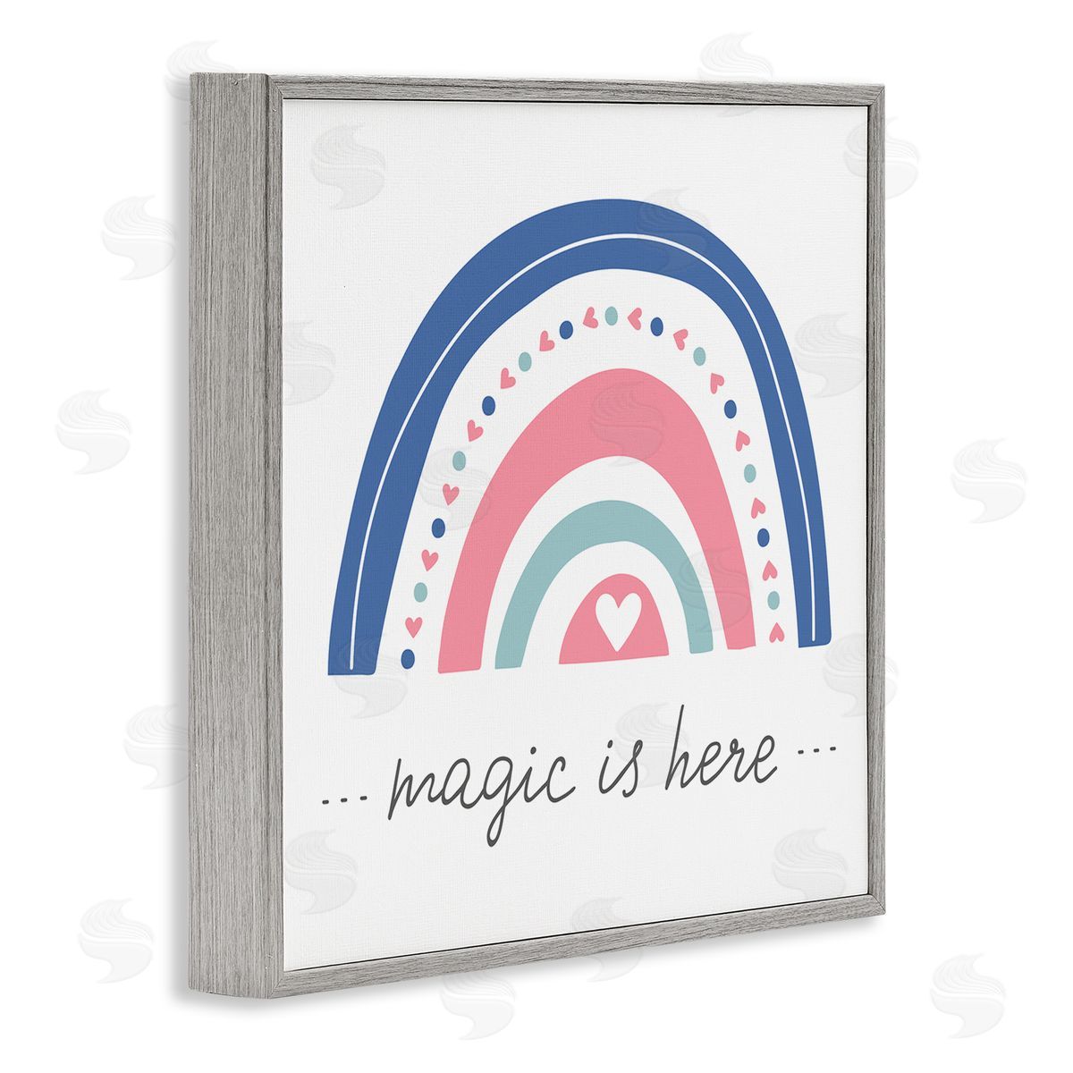 LSR Design Studio Magic is Here Rainbow Gray Framed Glicee Wall Art Print