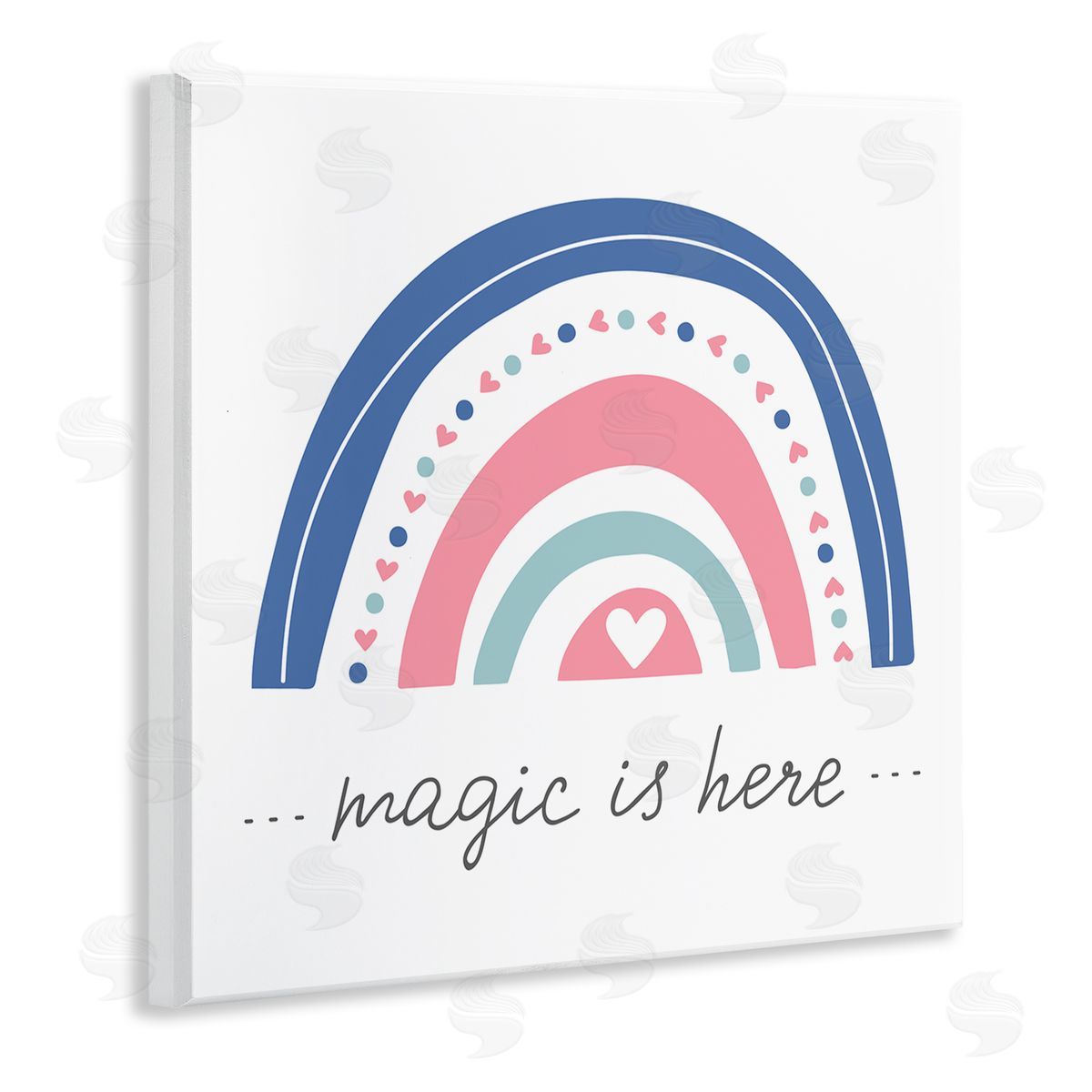 LSR Design Studio Magic is Here Rainbow Wooden Wall Plaque Art Print