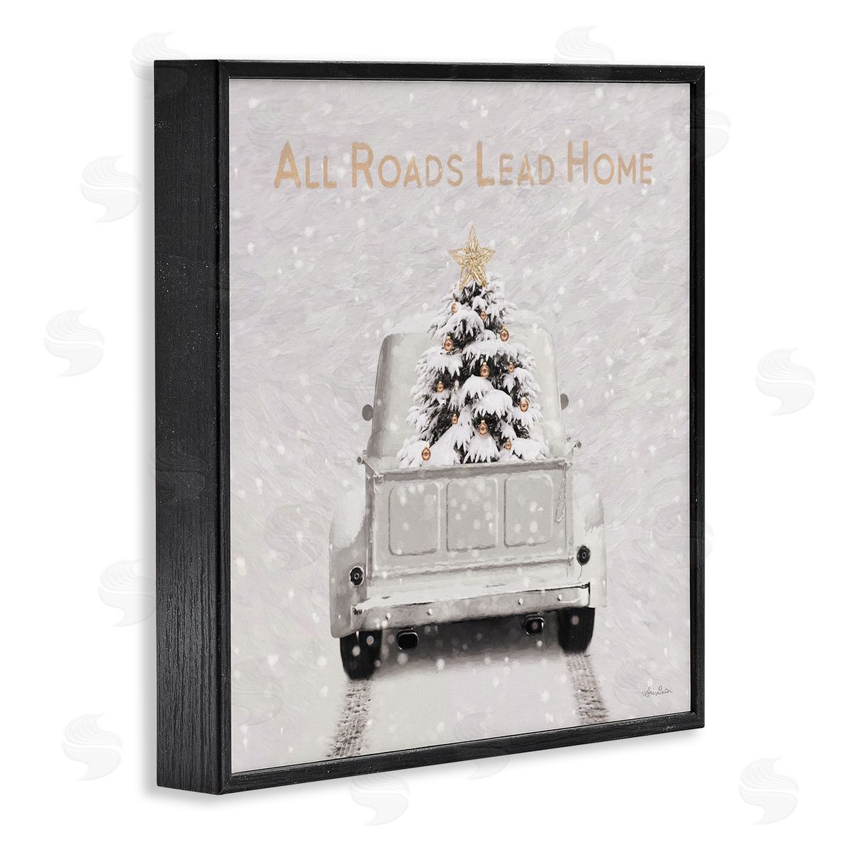 Lori Deiter All Roads Lead Home Black Framed Glicee Wall Art Print