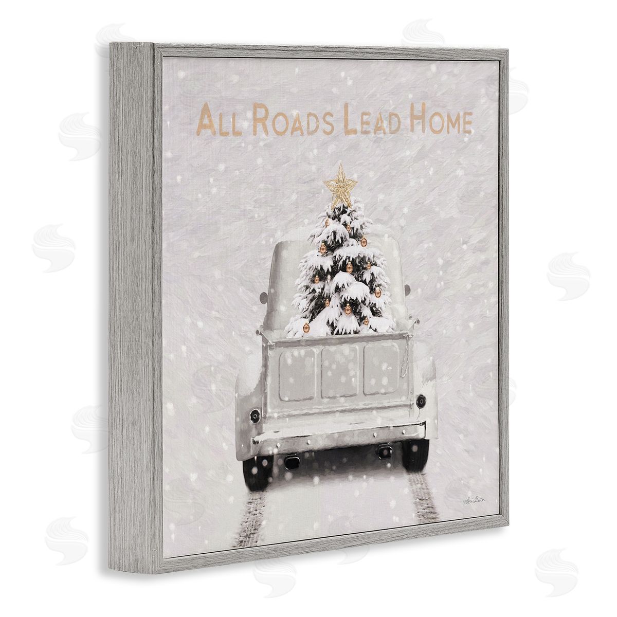 Lori Deiter All Roads Lead Home Gray Framed Glicee Wall Art Print