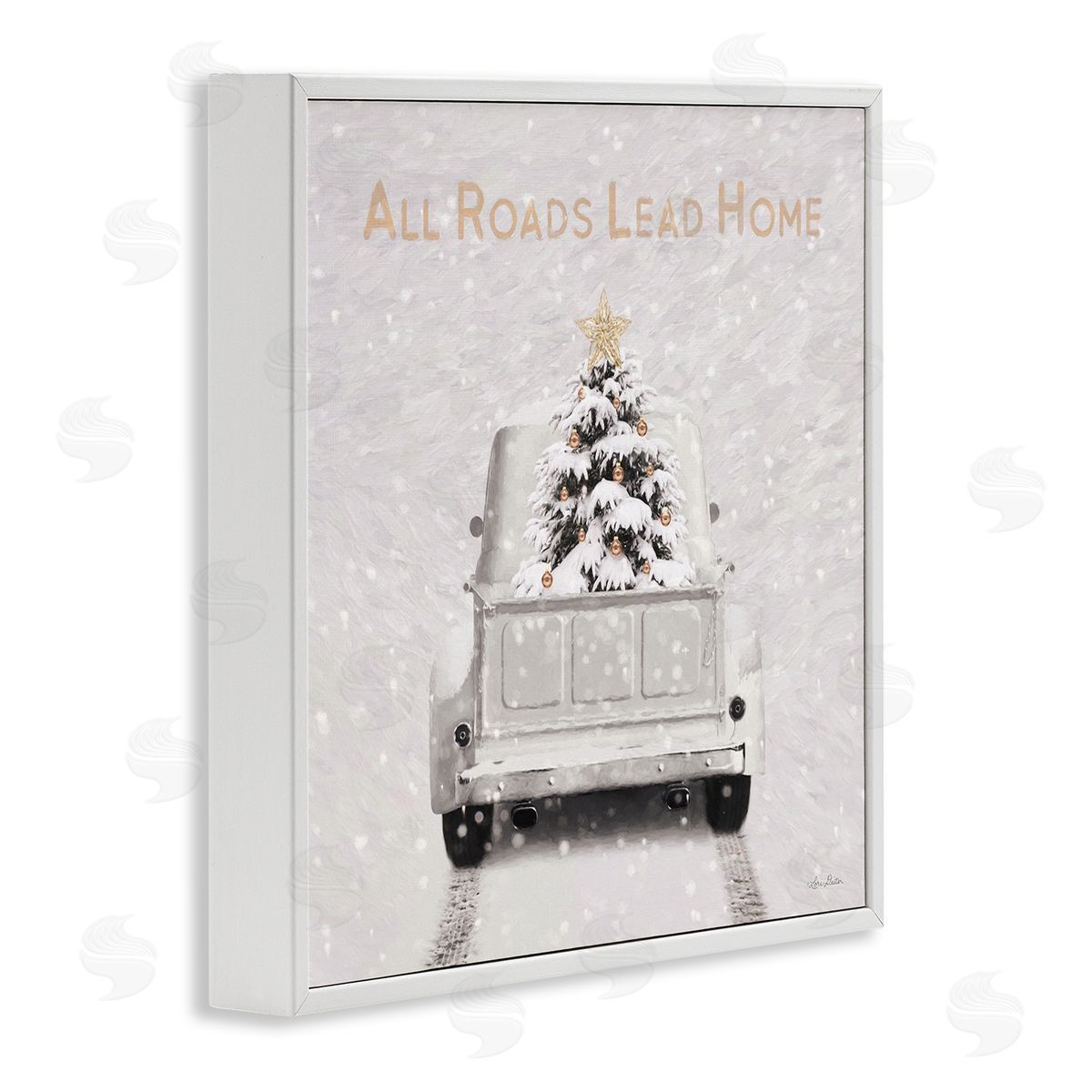 Lori Deiter All Roads Lead Home White Framed Glicee Wall Art Print