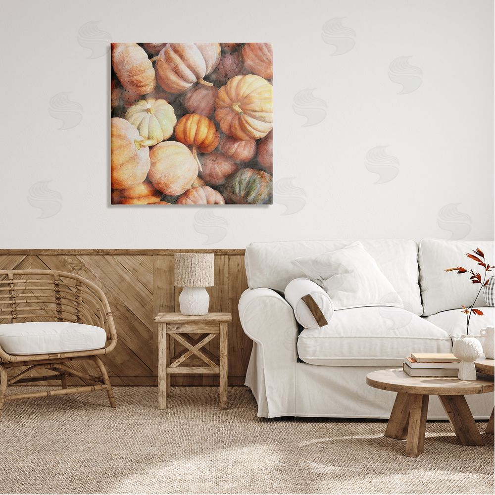 LSR Design Studio Fall Pumpkins & Gourds Canvas Wall Art in Room