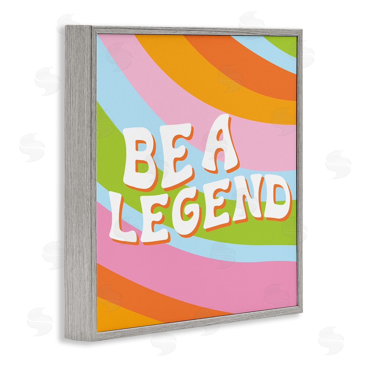Emily Dumas Retro Be a Legend Gray Framed Glicee Wall Art Print
