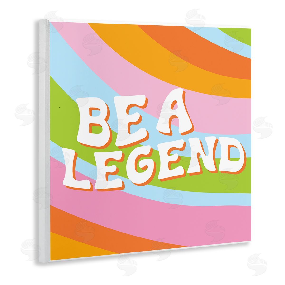 Emily Dumas Retro Be a Legend Wooden Wall Plaque Art Print