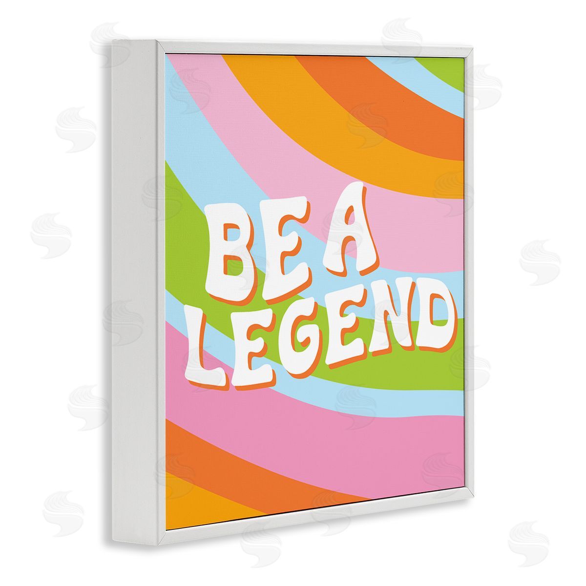 Emily Dumas Retro Be a Legend White Framed Glicee Wall Art Print