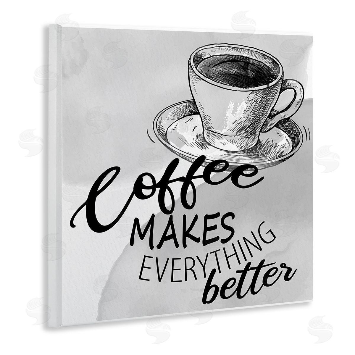 Kim Allen Vintage Coffee Phrase Wooden Wall Plaque Art Print