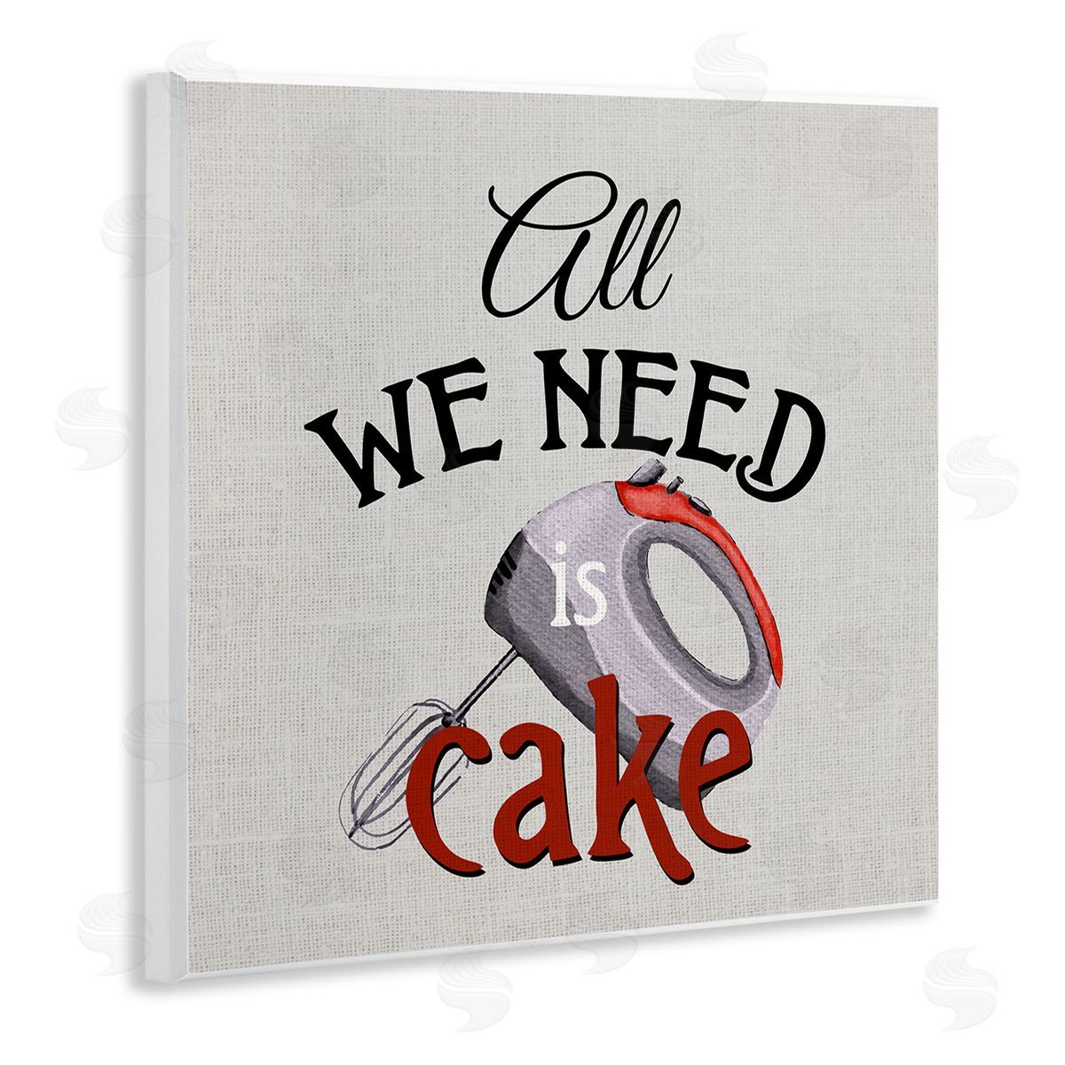 Kim Allen Kitchen Cake Phrase Wooden Wall Plaque Art Print