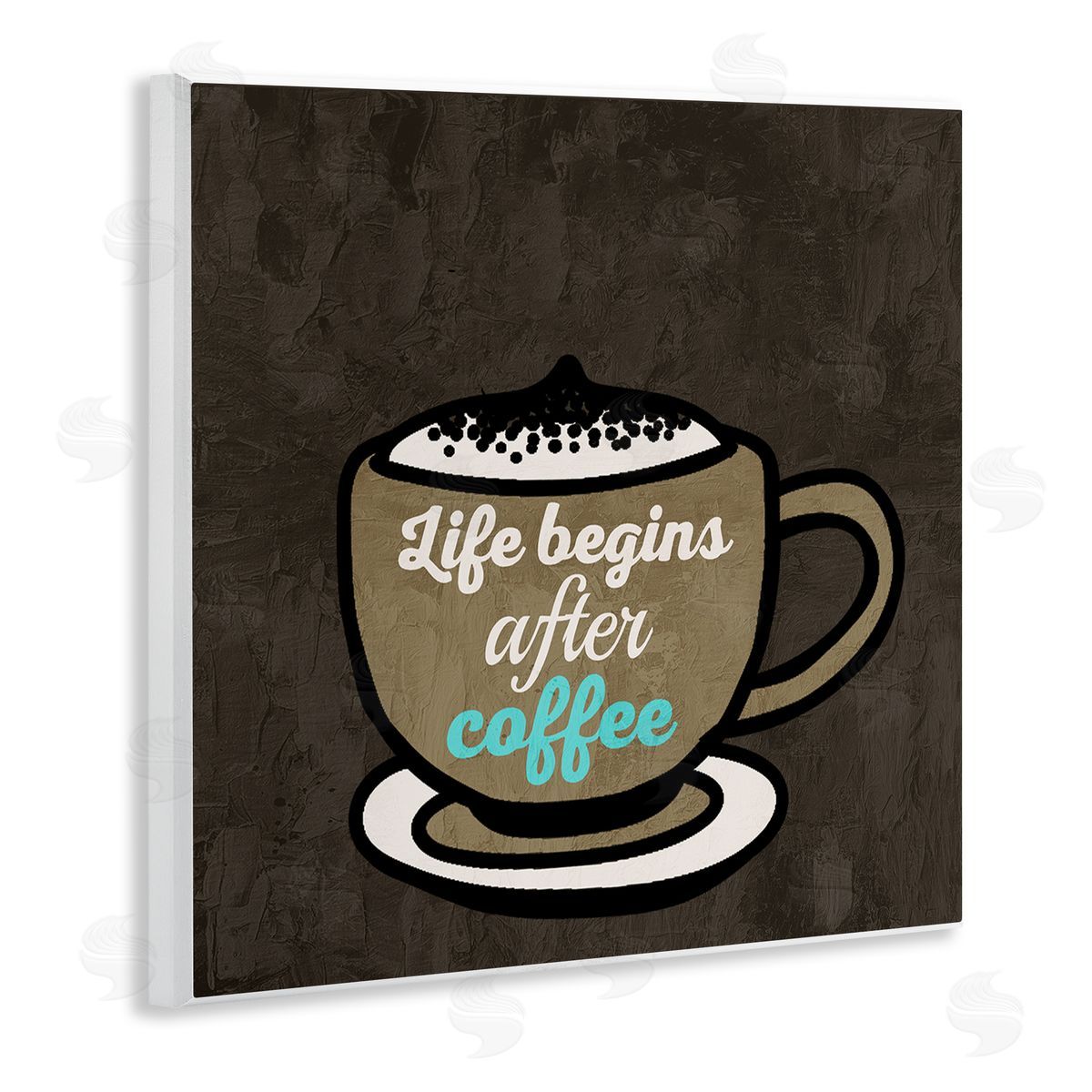 Kim Allen Life Begins After Coffee Wooden Wall Plaque Art Print
