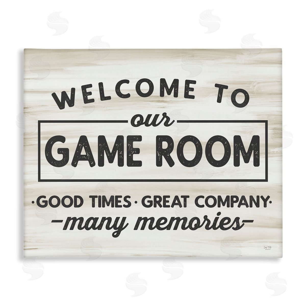 Welcome To Game Room Canvas Wall Art, Home Decor by Lux + Me Designs