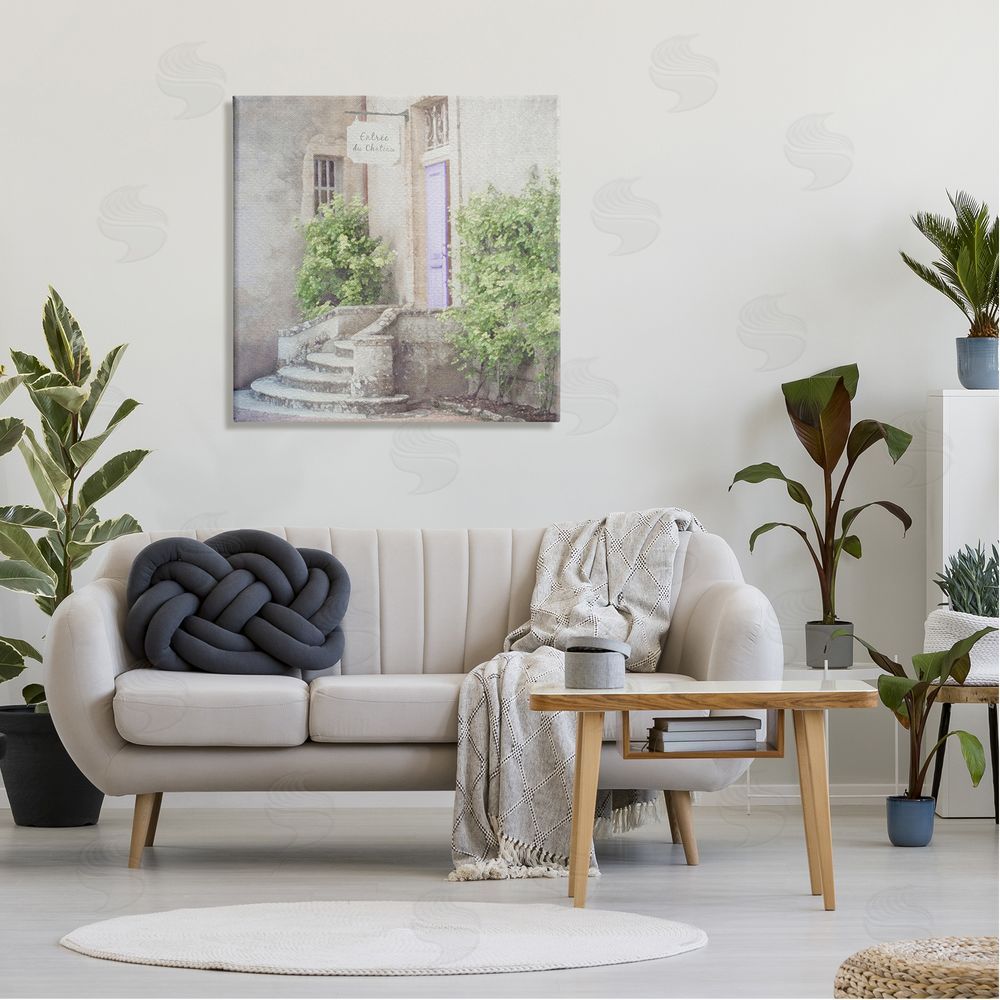 LSR Design Studio French Shop View Canvas Wall Art in Room