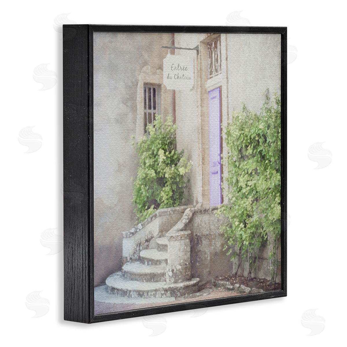 LSR Design Studio French Shop View Black Framed Glicee Wall Art Print