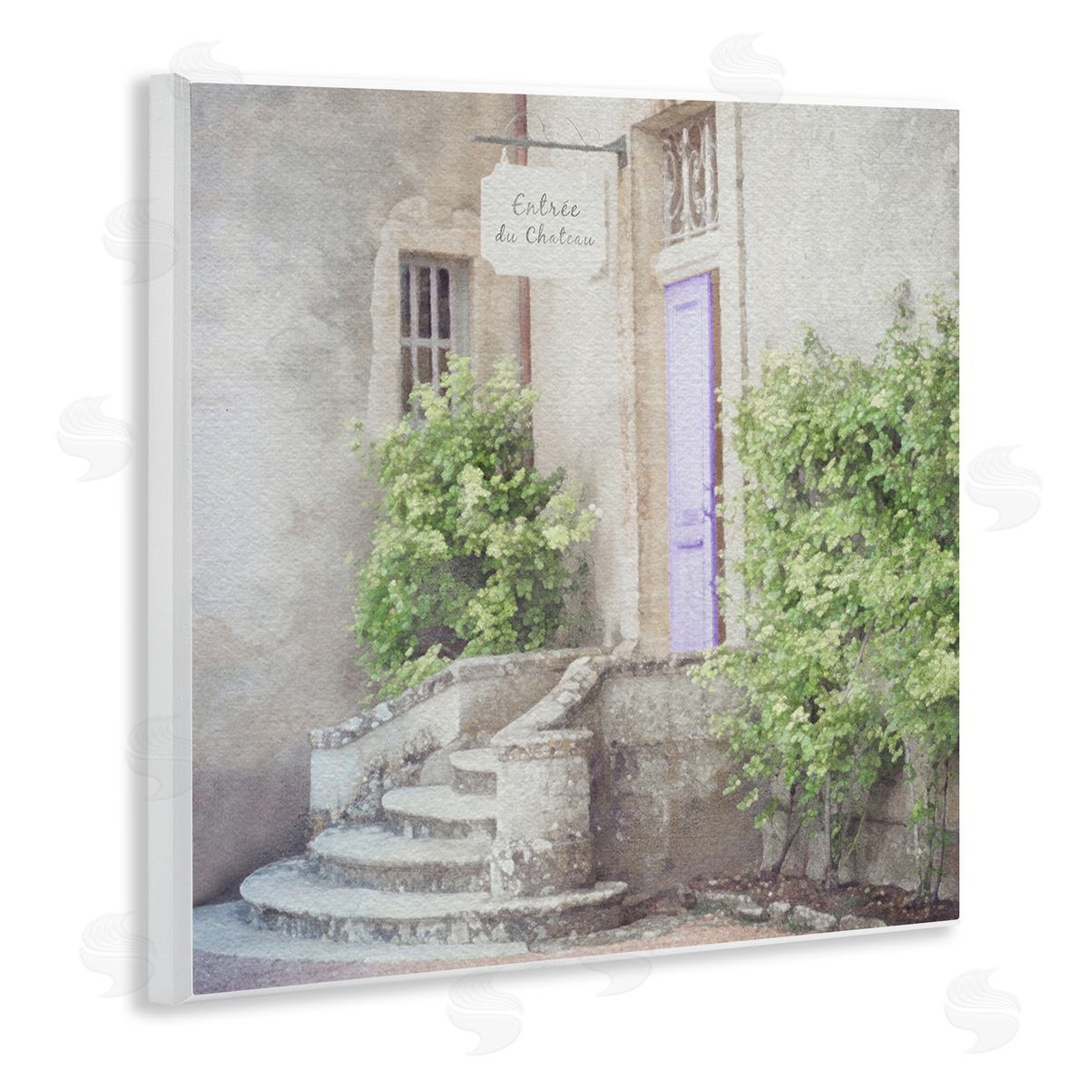 LSR Design Studio French Shop View Wooden Wall Plaque Art Print