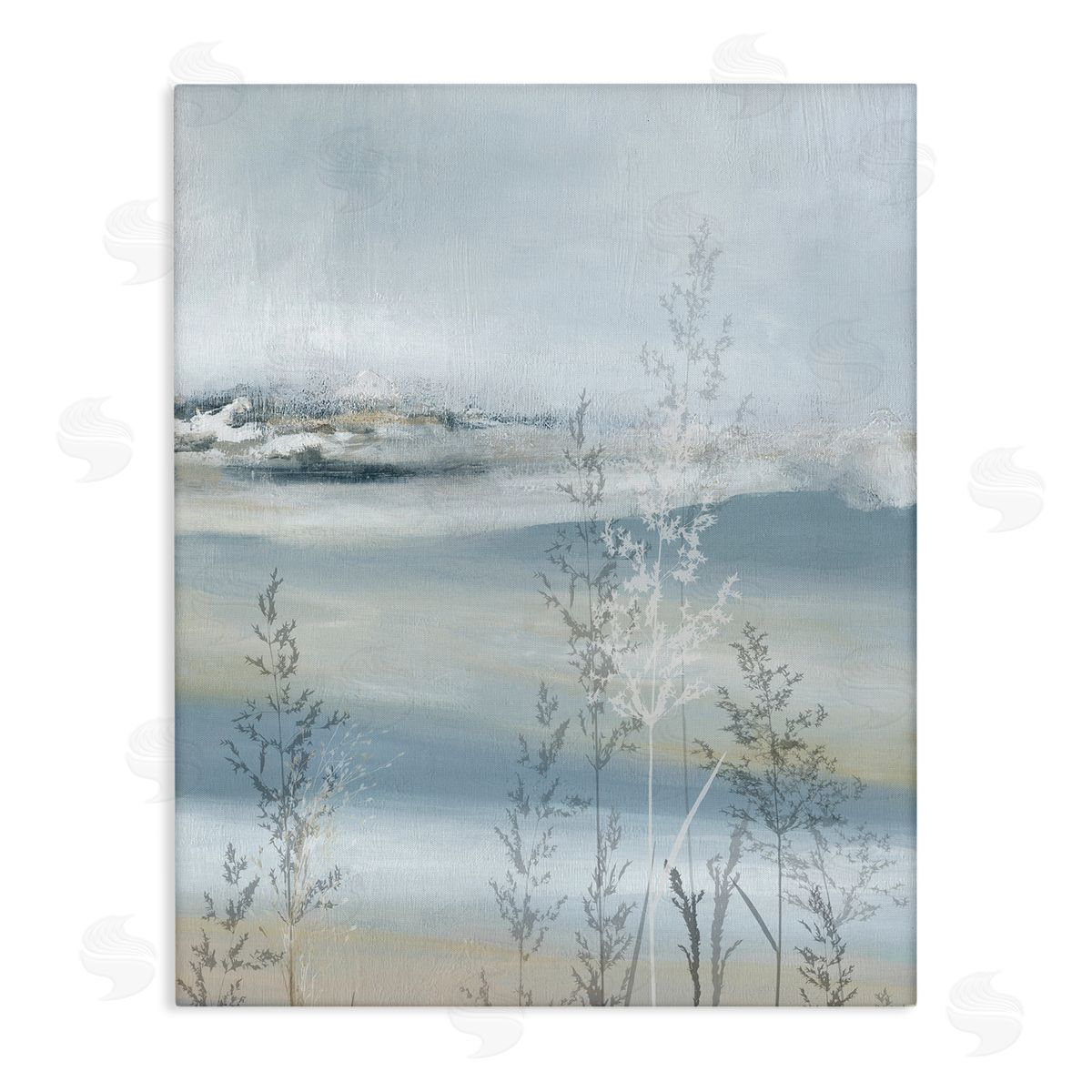 Carol Robinson Abstract Blue Landscape Canvas Wall Art