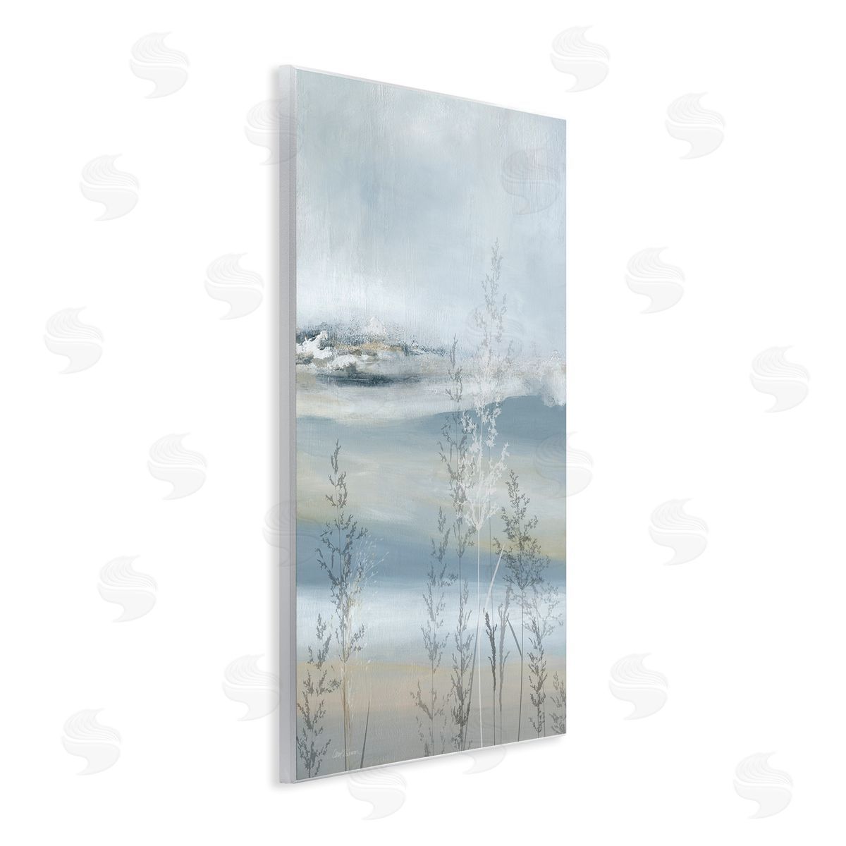 Carol Robinson Abstract Blue Landscape Wall Plaque Artside_