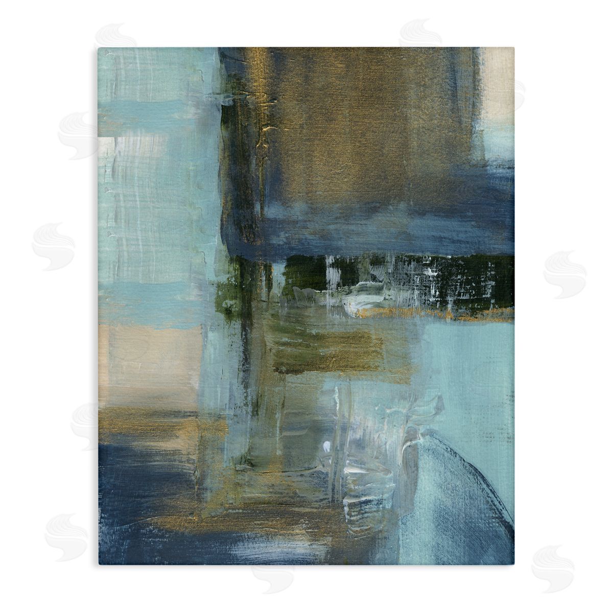 Susan Jill Abstract Blue & Glam Canvas Wall Art
