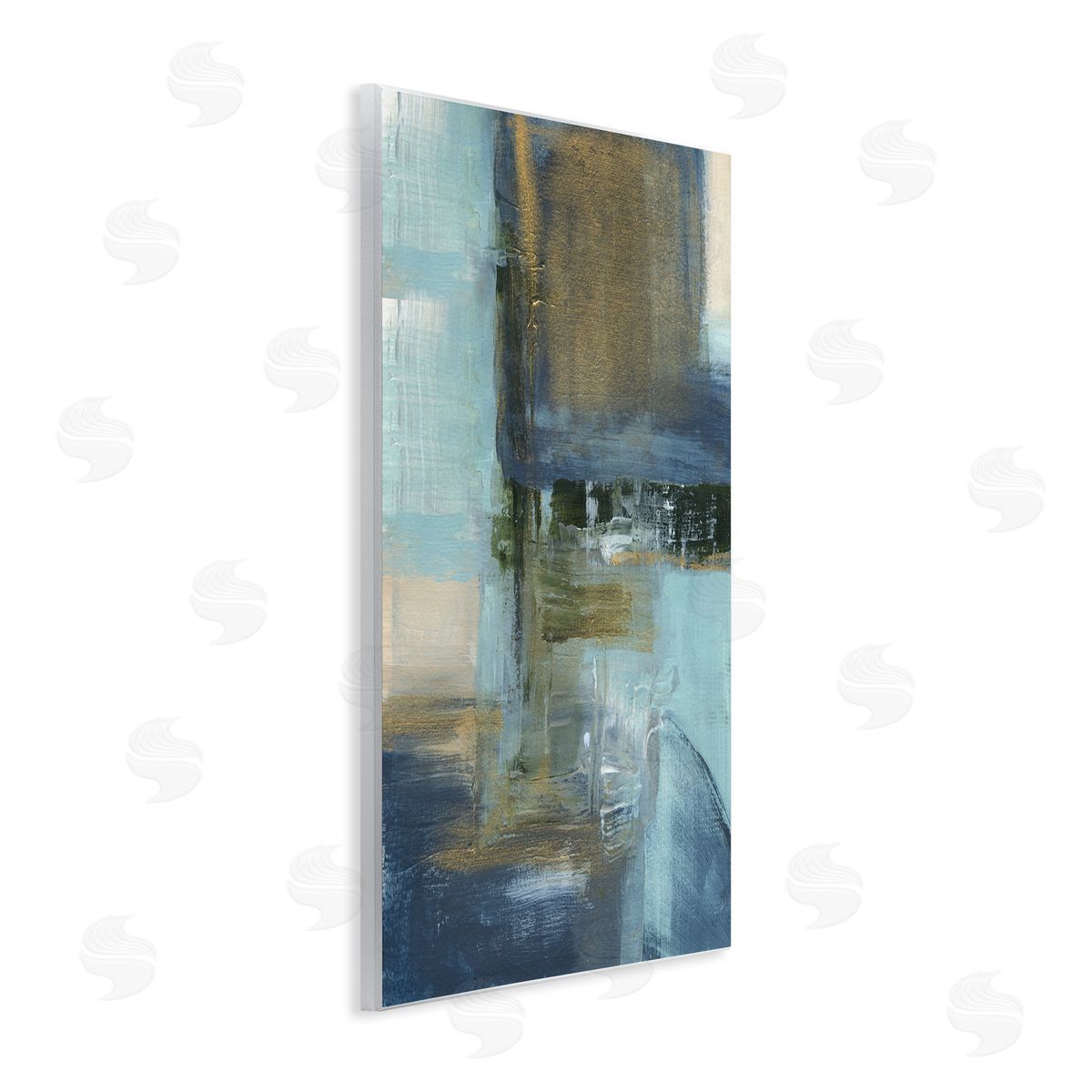 Susan Jill Abstract Blue & Glam Wall Plaque Artside_