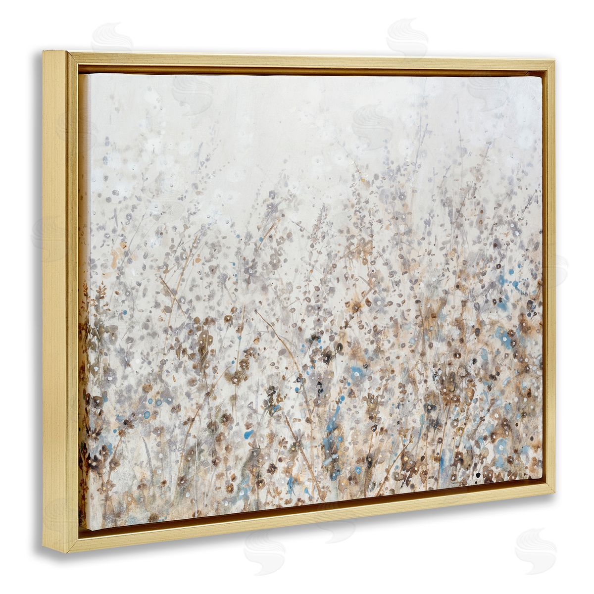 Tim O'Toole Abstract Botanical Scenery Gold Floater Frame Canvas Artside_