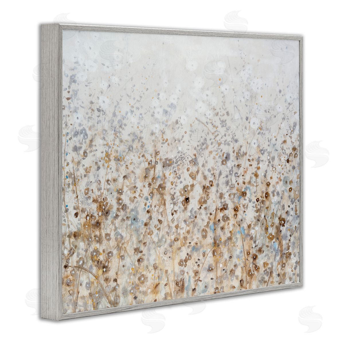 Tim O'Toole Modern Botanical Scenery Gray Framed Giclee Wall Artside_