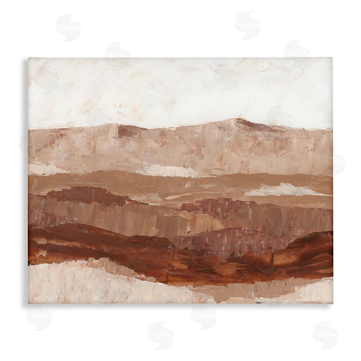 BlursByAI Abstract Canyon Painting Canvas Wall Art