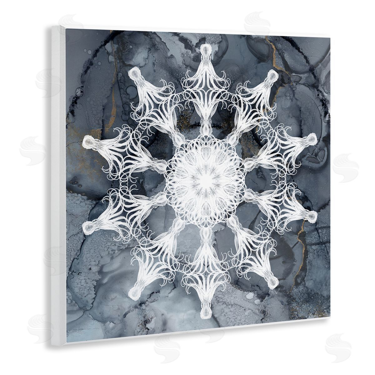 Christine Zalewski Boho Fractal Medallion Wall Plaque Artside_