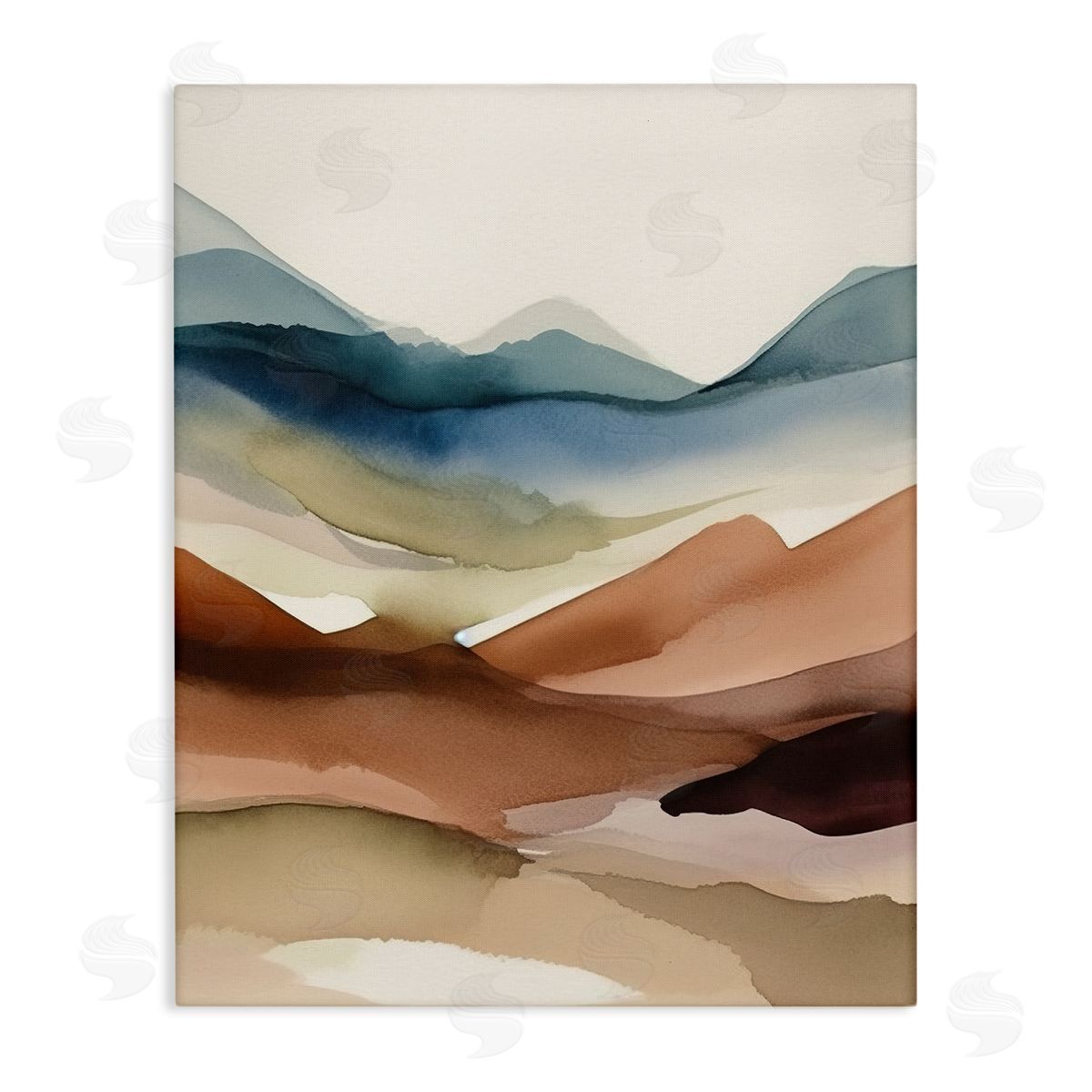 Abstract Desert Landscape Canvas Wall Art, Home Decor by Andrea Haase