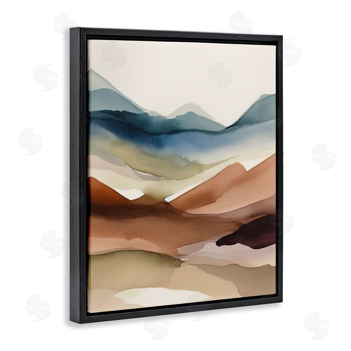 Andrea Haase Abstract Desert Landscape Black Floater Frame Canvas Artside_
