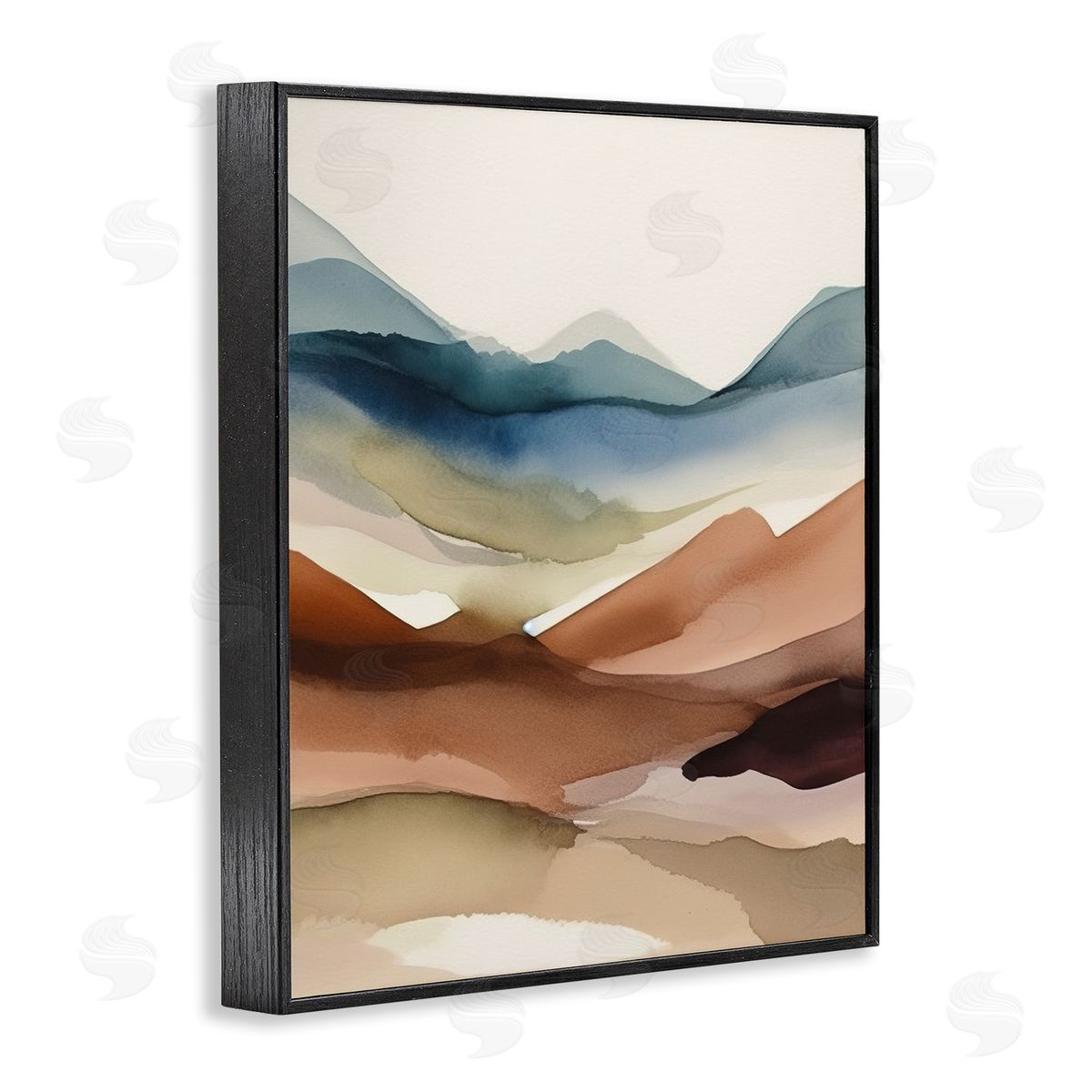 Andrea Haase Abstract Desert Landscape Black Framed Giclee Wall Artside_