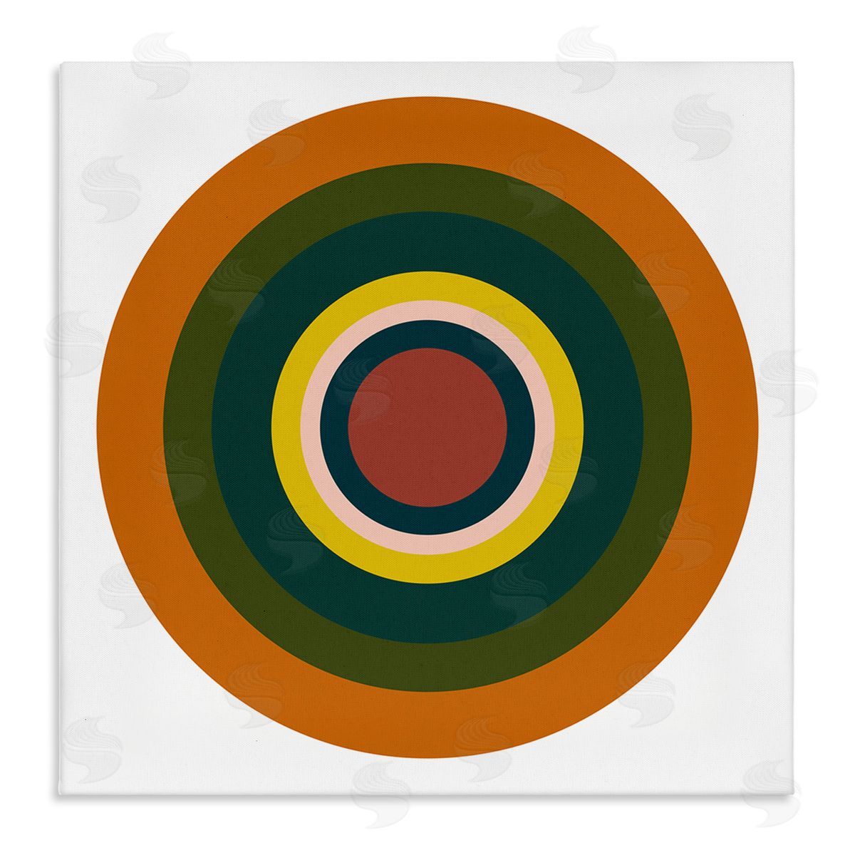 Jim Schlotzhauer Earthy Boho Circles Canvas Wall Art