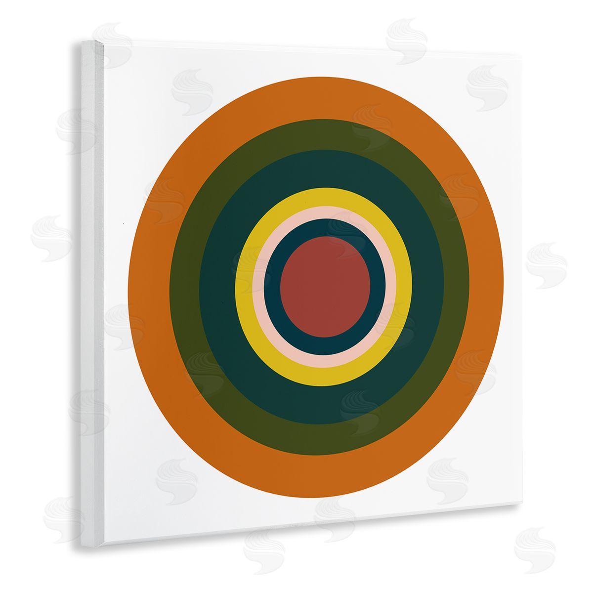 Jim Schlotzhauer Earthy Boho Circles Wall Plaque Artside_