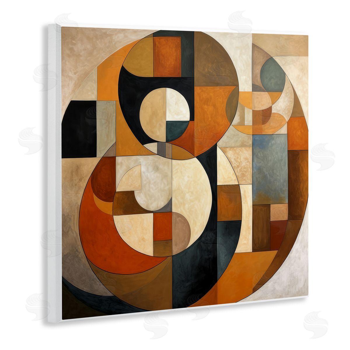 Irena Orlov Dark Contemporary Shapes Wall Plaque Artside_